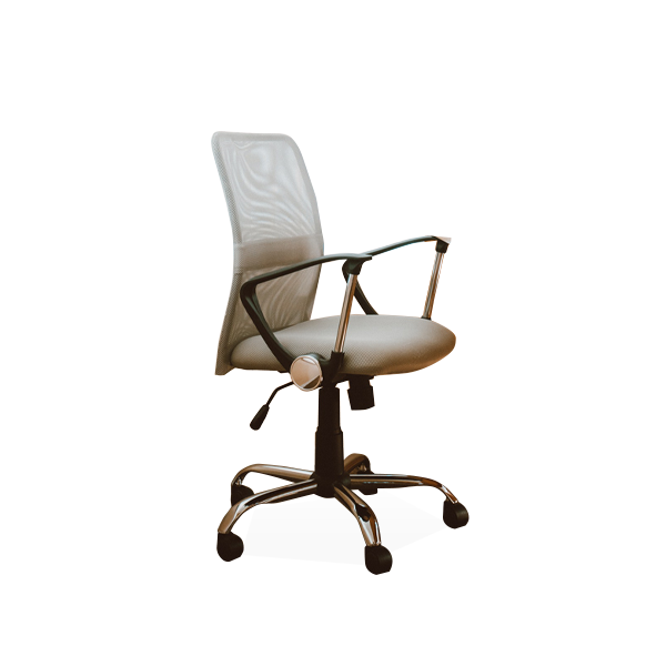 Beige Working Chair With Armrest